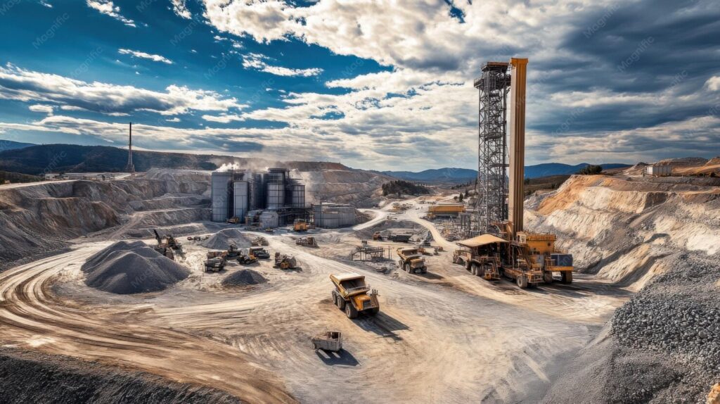modern mining operation with heavy machinery work 841543 77309